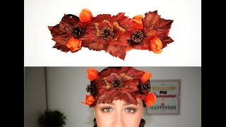 DIY Leaf Fairy Headpiece ♡ Halloween Dress Up [upl. by Bumgardner951]