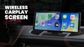 Aloma 1026quot Apple CarPlay Screen Review Wireless CarPlay amp Android Auto with Backup Camera [upl. by Leuams12]