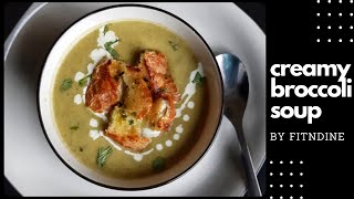 Broccoli Soup Recipe  How To Make Healthy Broccoli Soup At Homeno cheese broccoli soup by fitNdine [upl. by Younger]