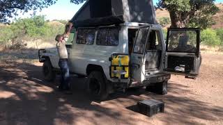 Quick Tour – Our Land Cruiser Troop Carrier Camper [upl. by Aneba]