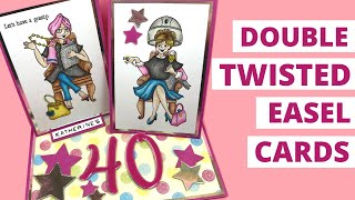 🌟How To Make 🌟 Double TWISTED Easel Card [upl. by Adamok]