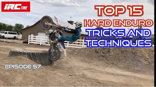 Top 15 Hard Enduro Tricks and Techniques that make you a better rider [upl. by Valma139]