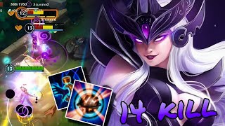 Wild RiftMID LINER SYNDRA 14 KILL FULL GAMEPLAY ITEMSRUNES [upl. by Hutchinson]