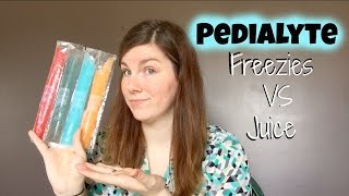 Pedialyte Juice VS Pedialyte Freezies Review [upl. by Otrebliw]