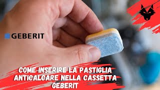 Come inserire la pastiglia anticalcare nella cassetta Geberit [upl. by Llerrit]