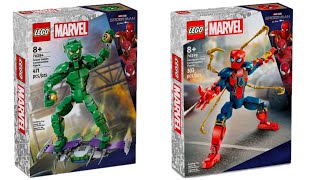 All LEGO Marvel Spider Man Construction Figures April 2024 CompilationCollection Speed Build [upl. by Alika]