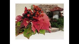 DIY Herbstdeko mit Naturmaterialien  Autumn decoration with natural materials [upl. by Eiger82]