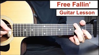 John Mayer  Free Fallin  Guitar Lesson Tutorial How to play Fingerpicking Lesson [upl. by Elokcin]