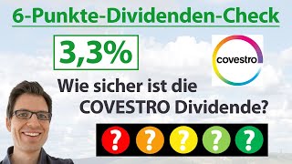 COVESTRO Aktie Wie sicher ist die Dividende  6PunkteDividendenAnalyse Rangliste [upl. by Niryt422]