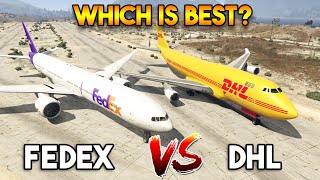 GTA 5  FEDEX PLANE VS DHL PLANE WHICH IS BEST [upl. by Hennebery]