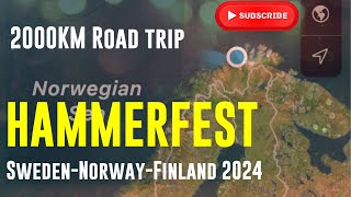 Hammerfest Road Trip 2024 including stopping to see Santa in Finland [upl. by Notnirt]