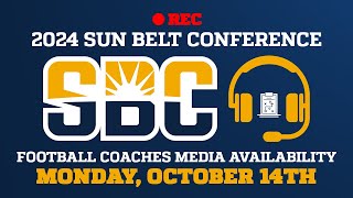 Sun Belt Conference Football Coaches Media Availability  October 14th [upl. by Angelia]