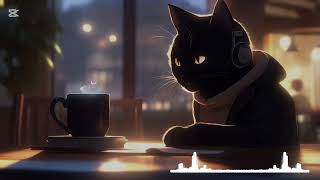 Lofi Beats 🎧🐾  Study amp Relax with a Black Cat ☕ [upl. by Eelano836]