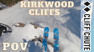 KIRKWOOD Cliff Chute 2022 Skiing [upl. by Thom]