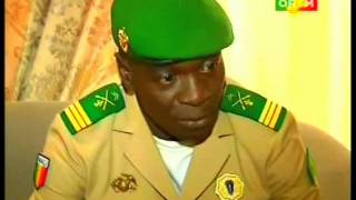 Larrivé de Dioncounda Traoré Le capitaine Amadou Haya Sanogo na pas manqué le rendezvous [upl. by Circosta]