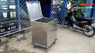 081310045708  Trolley box alat stainless  Trolley box  Trolley penyimpanan alat stainless [upl. by Esma]