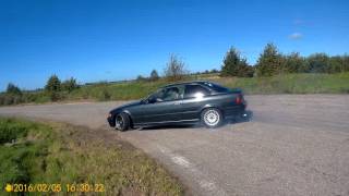 BMW E36 318is CoupeM42B18 Drift on track \ Another day sideways [upl. by Ahtimat]