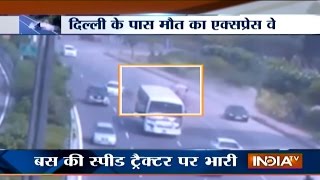 Most Dangerous Road Accidents at NoidaGreater Noida Expressway  India TV [upl. by Atirec]