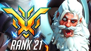 SUPER RANK 21 TANK MAIN  REINHARDT  OVERWATCH 2 SEASON 3 TOP 500 [upl. by Meerek31]