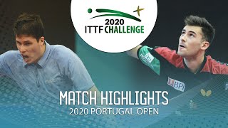 Benedek Olah vs Joao Geraldo  2020 ITTF Portugal Open Highlights R16 [upl. by Trebo]