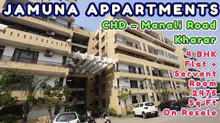 JAMUNA APPARTMENT  On Chandigarh Manali Road Kharar  4 BHK  Servant Room Flat on Resale  2475 Ft [upl. by Hyacintha]