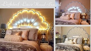 High End looking Lace HeadboardSimple and Inexpensive Bedroom Decorating Idea [upl. by Trilbee]