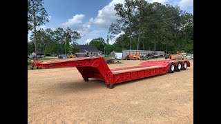 42’ Load King 50 Ton Tri Axle Lowboy Trailer [upl. by Dnalrag]