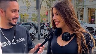 🤭PREGUNTAS INCÓMODAS A UNIVERSITARIAS  a qué edad te dieron  españa parati interview fyp [upl. by Lauer856]