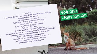 Volpone or the Fox by Ben Jonson Summary amp Outline of the Play [upl. by Netsriik218]