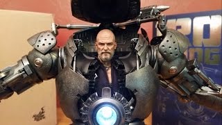 Unboxing Jeff Bridges as Hot Toys Iron Monger 16 Scale MMS 164 Iron Man Limited Figure [upl. by Dihaz]