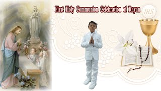 First Holy Communion Celebration of Rayan  Piusnagar Church Hall [upl. by Aneri]