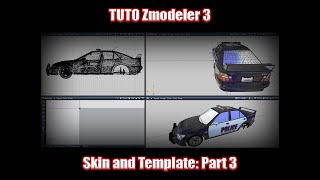 Tuto Zmodeler 3 How to create template and Skin for GTA V Part 3 [upl. by Pine]