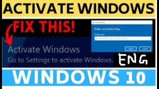 ENGLISHHOW TO ACTIVATE WINDOWS 10 PRO IN JUST 2 MINUTES LEGALL [upl. by Hodosh]