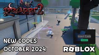 Roblox Reaper 2 New Codes October 2024 [upl. by Ginny]