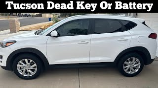 How To Unlock amp Start 2019  2021 Hyundai Tucson With Dead Remote Key Fob  Open With Dead Battery [upl. by Gaw]