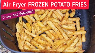 CRISPY AIR FRYER POTATO FRIES FROM FROZEN RECIPE With Homemade French Fries Dip Sauce [upl. by Nilya857]