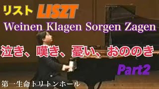 LisztWeinen Klagen Sorgen Zagen S 180、R24／演奏：干野宜大／Part 22 [upl. by Assirt]