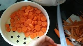 How to Steam Cook Carrots in a Rice Cooker [upl. by Sito59]