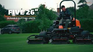 Jacobsen F305 Powerful Wide Area Reel Mower [upl. by Notgnirra]