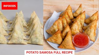 Samosa Folding Techniques  How to fold Samosa perfectly Ramzan Special Recipe [upl. by Meagan]