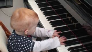 Amazing one year old child plays a piano concert [upl. by Guildroy349]