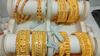 GRT Gold Kada Bangles  Gold Fancy Bangles 12Grams To 40 Grams  New Gold Bangles Designs [upl. by Lisa140]