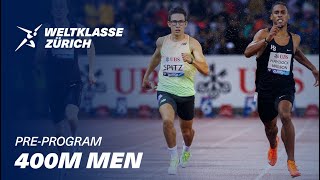 Weltklasse Zürich 2024  Lionel Spitz wins the 400m PreProgram [upl. by Hana]