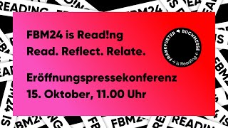 Eröffnungspressekonferenz zur Frankfurter Buchmesse 2024 [upl. by Joab]