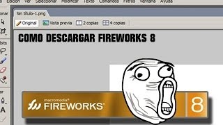 Como Descargar Fireworks 8  Tutoriales Liel [upl. by Nainatrad471]