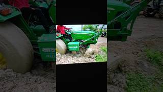 John Deere tractor stuck in mud part 4 trending viral tractorvideo [upl. by Guimond]