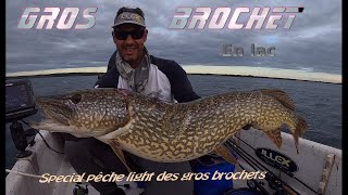 Gros Brochet en Lac misez sur les pêches light aux petits leurres [upl. by Beauregard]