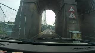 DRIVING over menai suspension Bridge Anglesey North wales [upl. by Ylra]