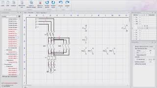 Démarrage direct deux sens avec logiciel Schémaplic  Version 60 [upl. by Buffo]
