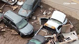 Update on Biltmore Village Asheville flooding Devastating damage in aftermath of Helene [upl. by Eirojram621]